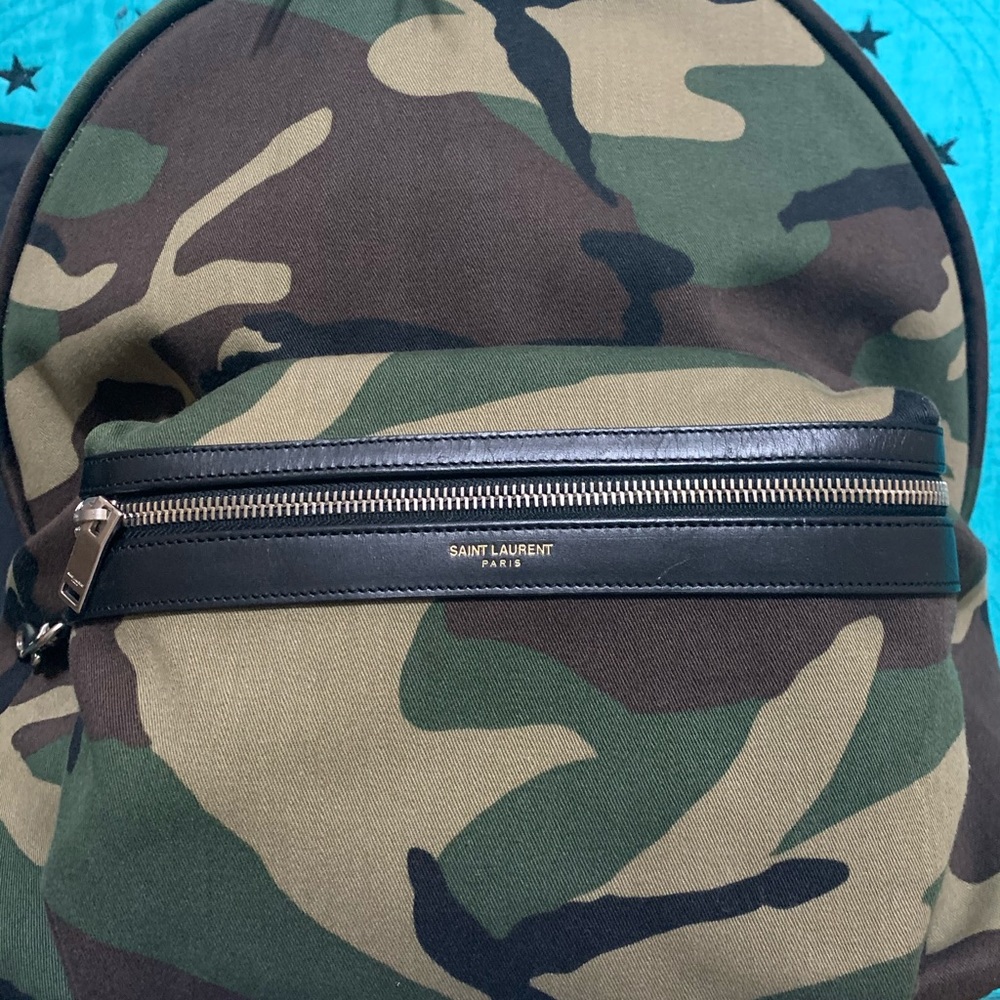 Saint Laurent Camo Backpack